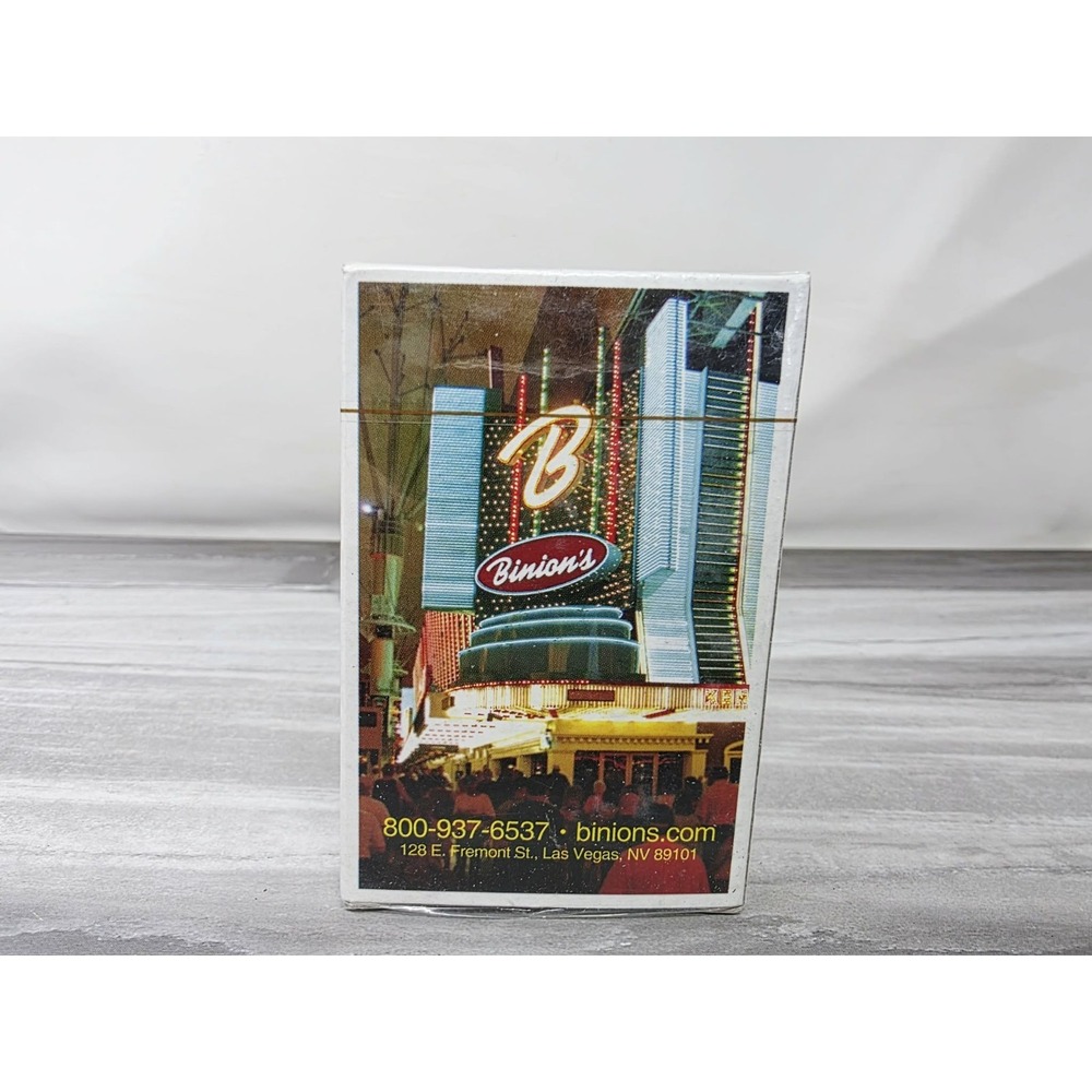 Binion's Casino Playing Cards Las Vegas New Sealed Deck